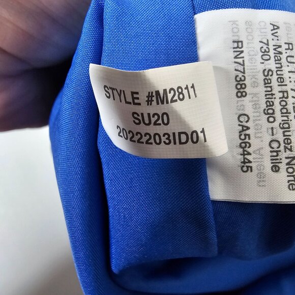 J Crew 2 Pencil Skirt Basketweave Blue Floral Tropical Cotton Office Career - Picture 10 of 10